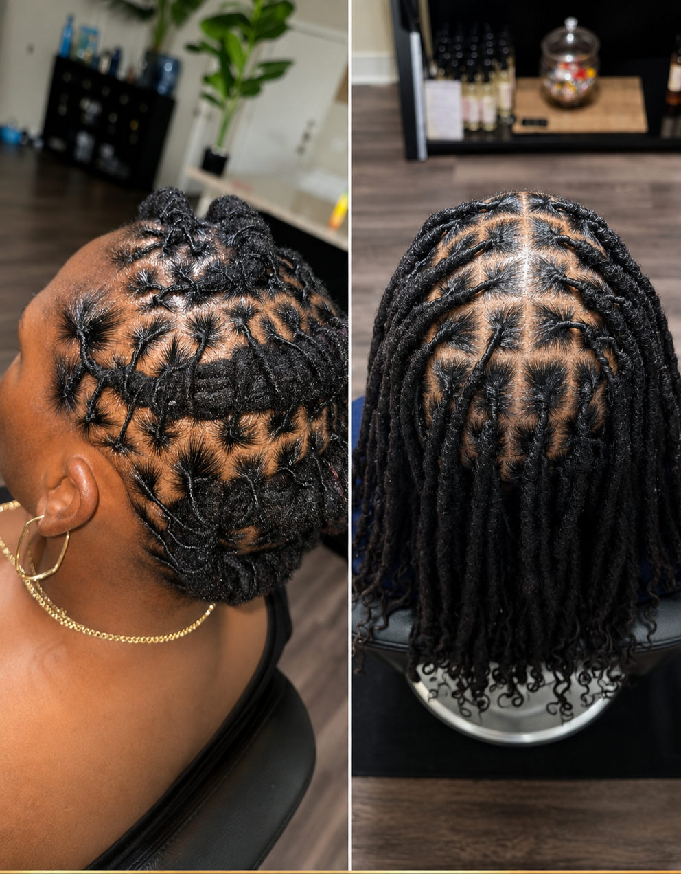 Loc hairstyle by Loc'd By Kandy