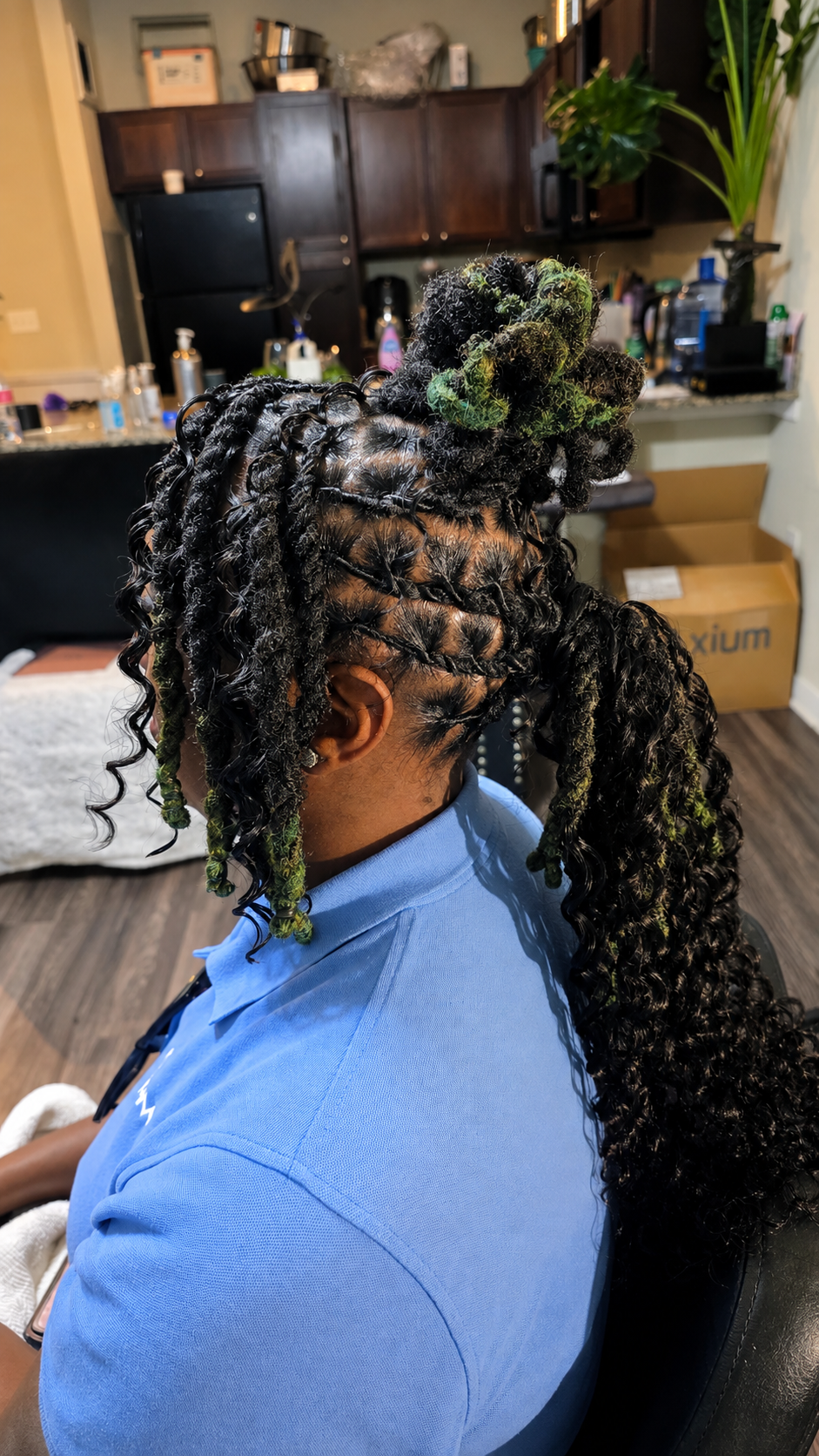 Loc hairstyle by Loc'd By Kandy