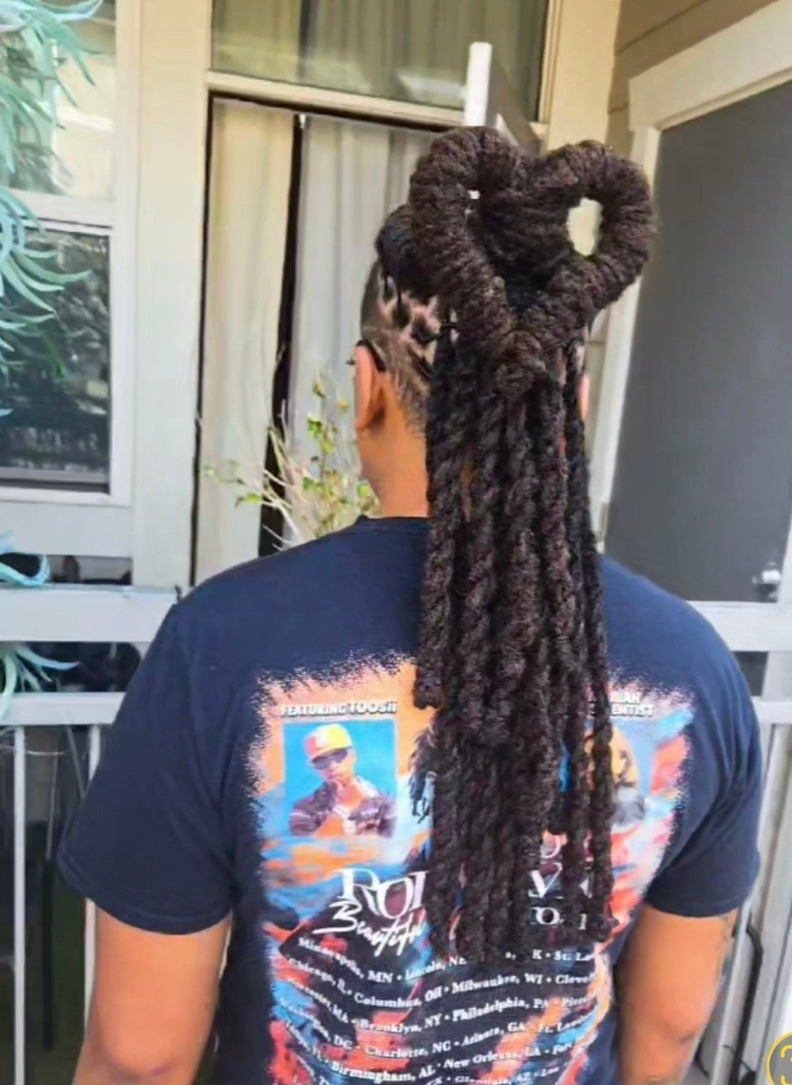 Long loc heart style by Loc'd By Kandy